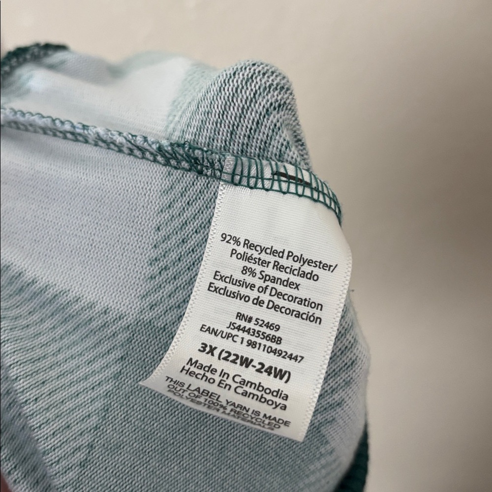 Joyspun Women’s Plus Size Plaid Super Soft Pajama Pants 3X 22/24 Blue Green - Picture 6 of 6